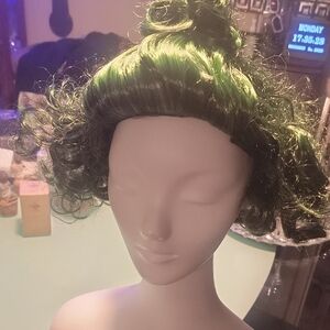 Lush Green Curly Wig.
